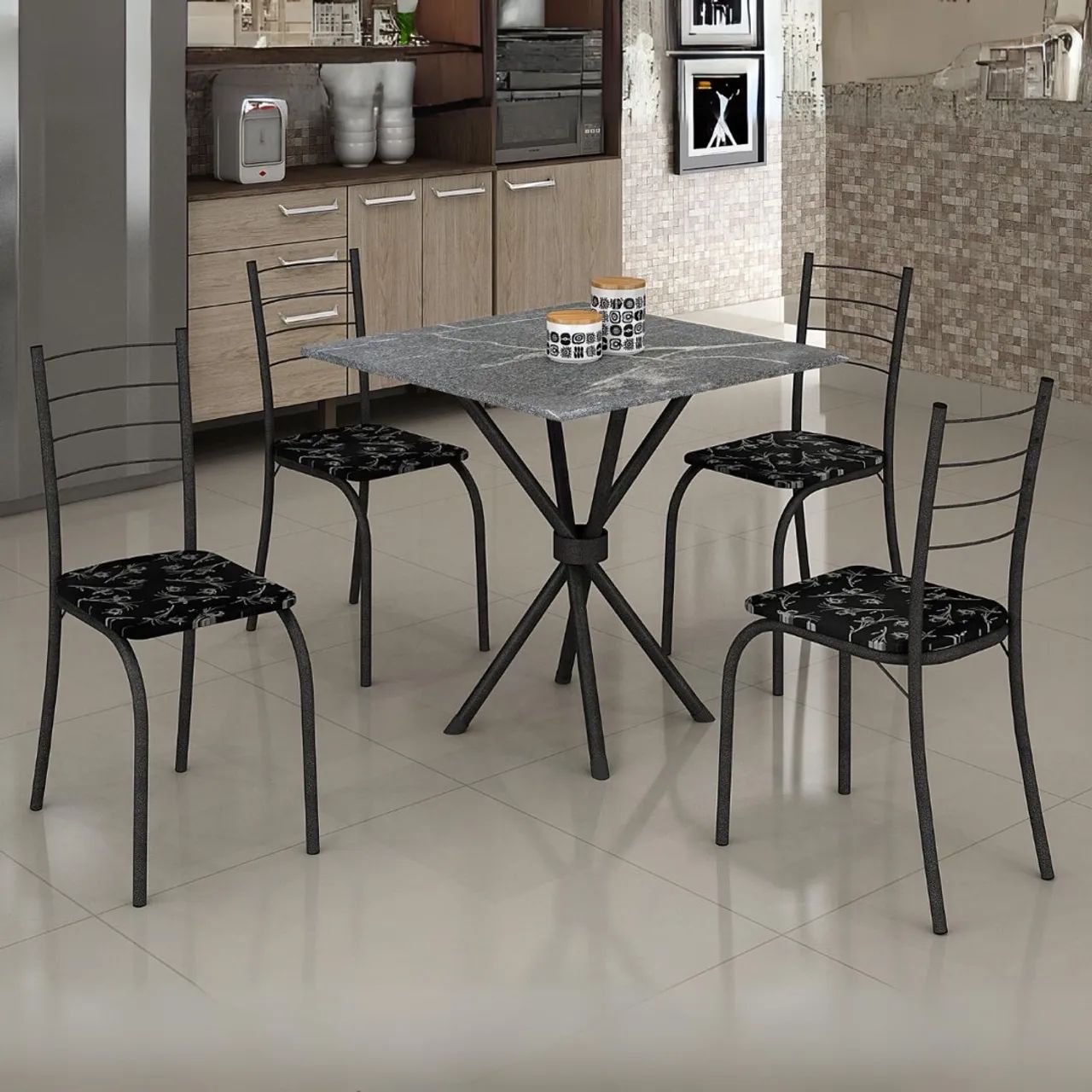 Mesa 4 Cadeiras Lírio tt54
