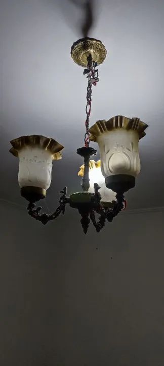 Lustre antigo de cristal 6 unidade  - Foto 4