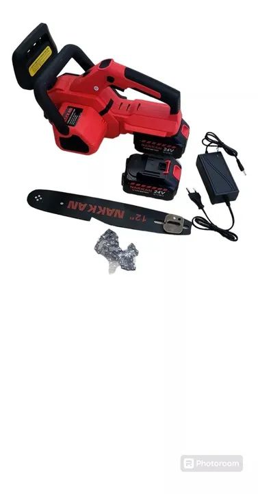 Motoserra Elétrica Eletroserra Nakan 24v Recarregável Saibro 12" Polegadas com 2 Baterias - Foto 4