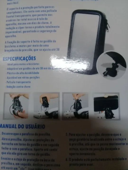 Suporte para Celular para Bicicleta Exbom SP-C20U - Foto 2