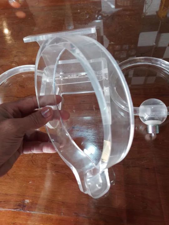 Kit de 3 Porta Toalhas e 1 porya papel em Acrílico Transparente - Foto 3