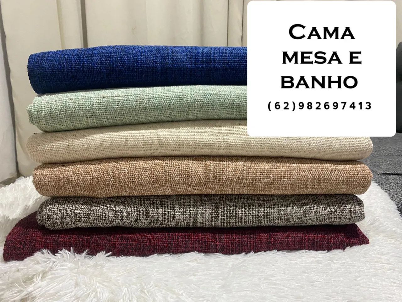 Capas para sofá mantas de algodão 100% várias medidas  - Foto 6