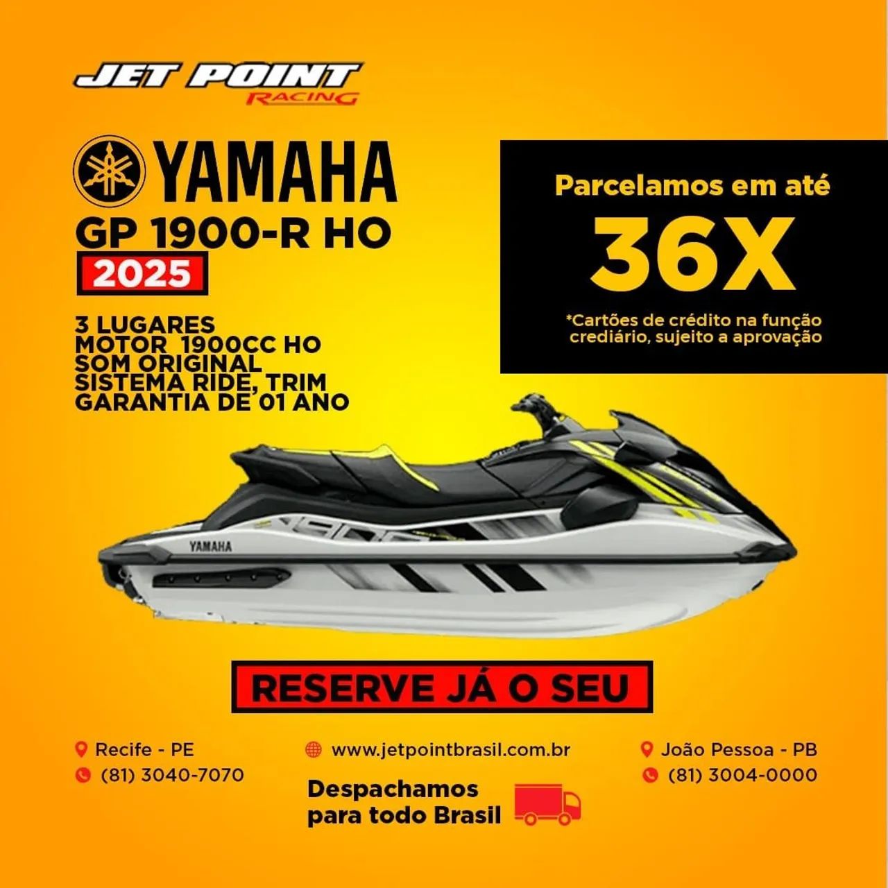 JET SKI YAMAHA 2025/2026 É NA JET POINT®, Recebemos seu JET, Parcelamos 36x - Foto 5