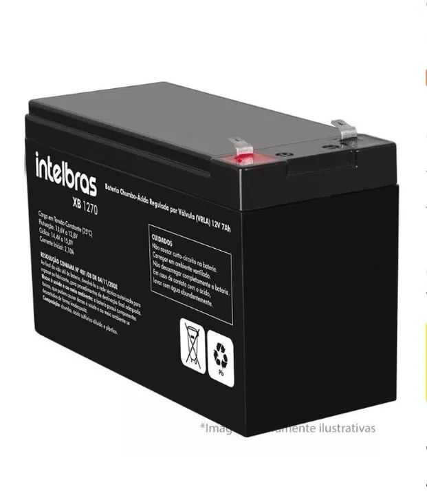 bateria selada 12 volts. intelbras - Foto 2