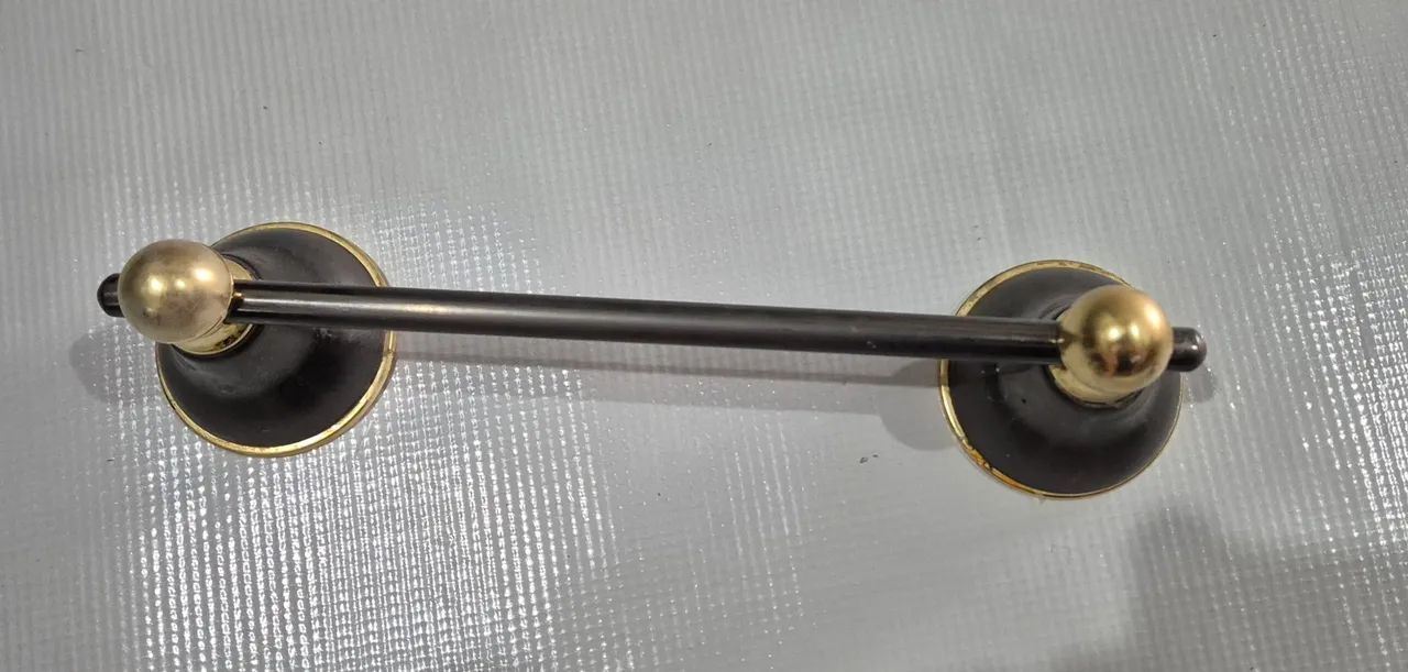 Acessórios para banheiro dourado e fume - Foto 5