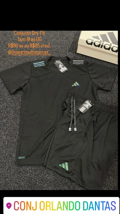 Kit camisa e Short Dry-fit