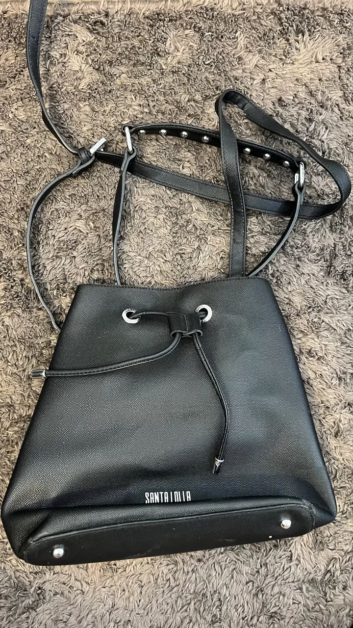 Bolsa Santa Lolla preta - Foto 3