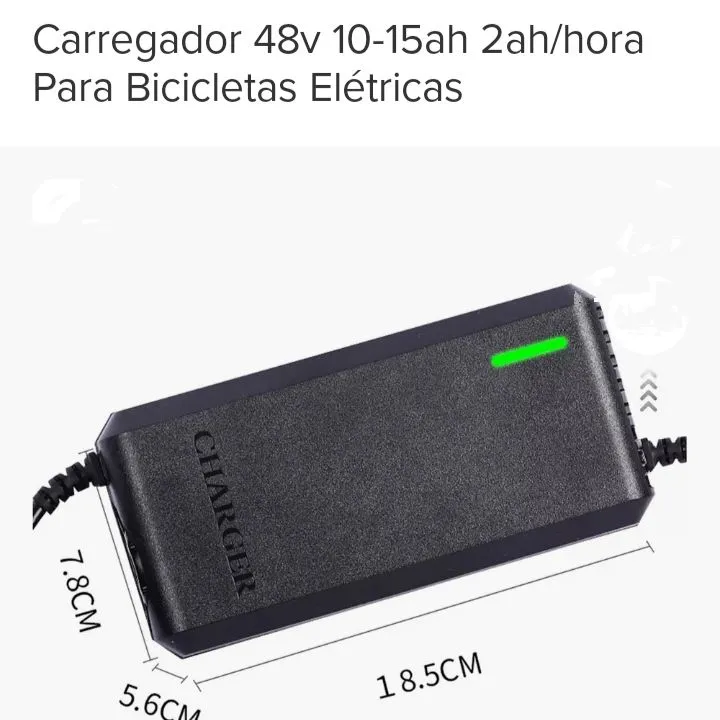 Carregador 48v para Bicicletas Elétricas