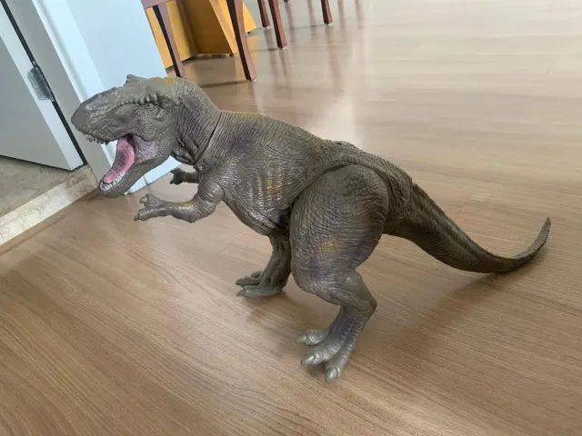 Boneco Jurassic World Dinossauro T-rex Grande Mimo - Foto 3