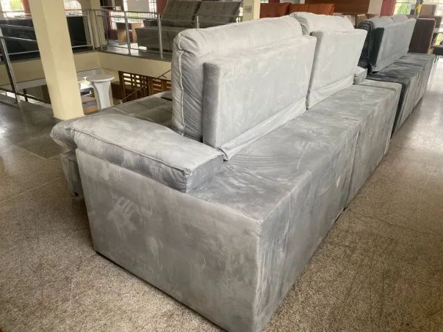 Sofá 2.50M retrátil  pilow alto Novo - Foto 5