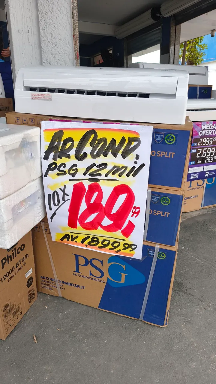 Ar Condicionado PSG Split 12000 BTU - 10x R$ 189,99