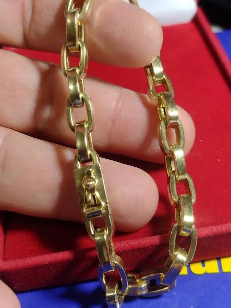 Pulseira Oca Glumet 22 Gramas 6.5 mm 22 Cm Oca - Foto 5