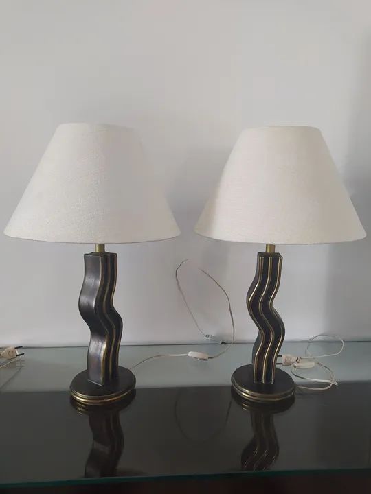 Par de abajur de mesa sala ou quarto - Foto 2