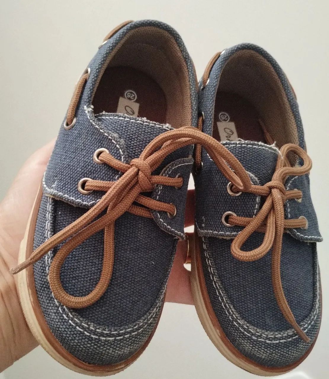 Mocassim jeans Ortopasso - Azul para Bebê - Foto 2