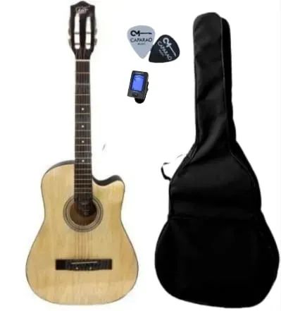 VIOLAO MXT ACUSTICO CUTWAY, ACO, MODELO 38A-NT +AFINADOR + BAG + PALHETAS