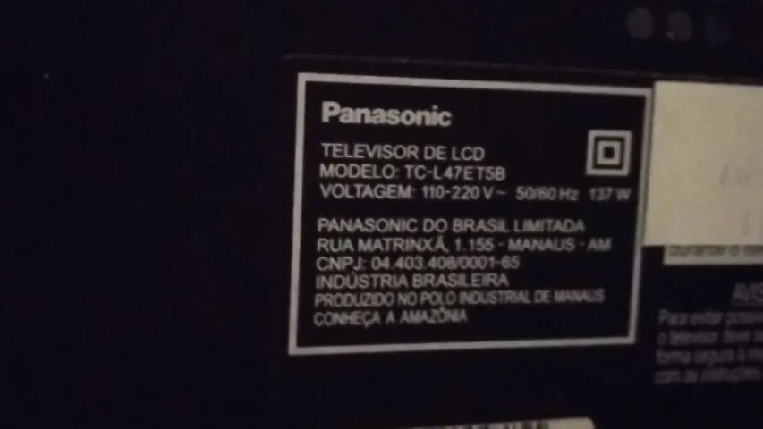 Tv Panasonic 47 polegadas Não está funcionando  - Foto 3