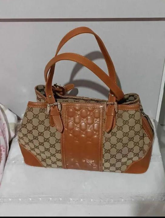 Bolsa Gucci GG Marrom  - Foto 4