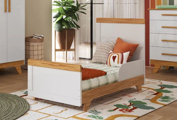 Comoda e Berço/Vira Cama Americano Retro 100% MDF - Foto 4