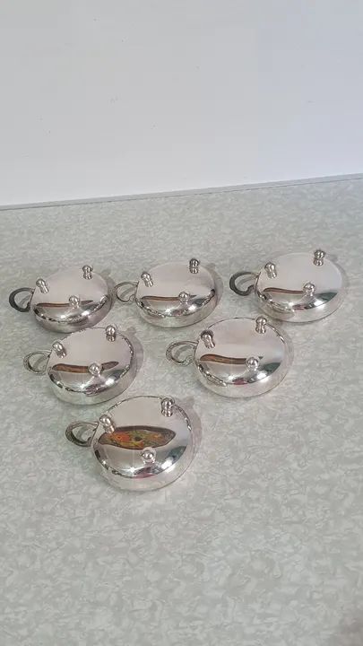 Jogo de 6 Peças para Sobremesa Metalini em Prata  - Foto 4