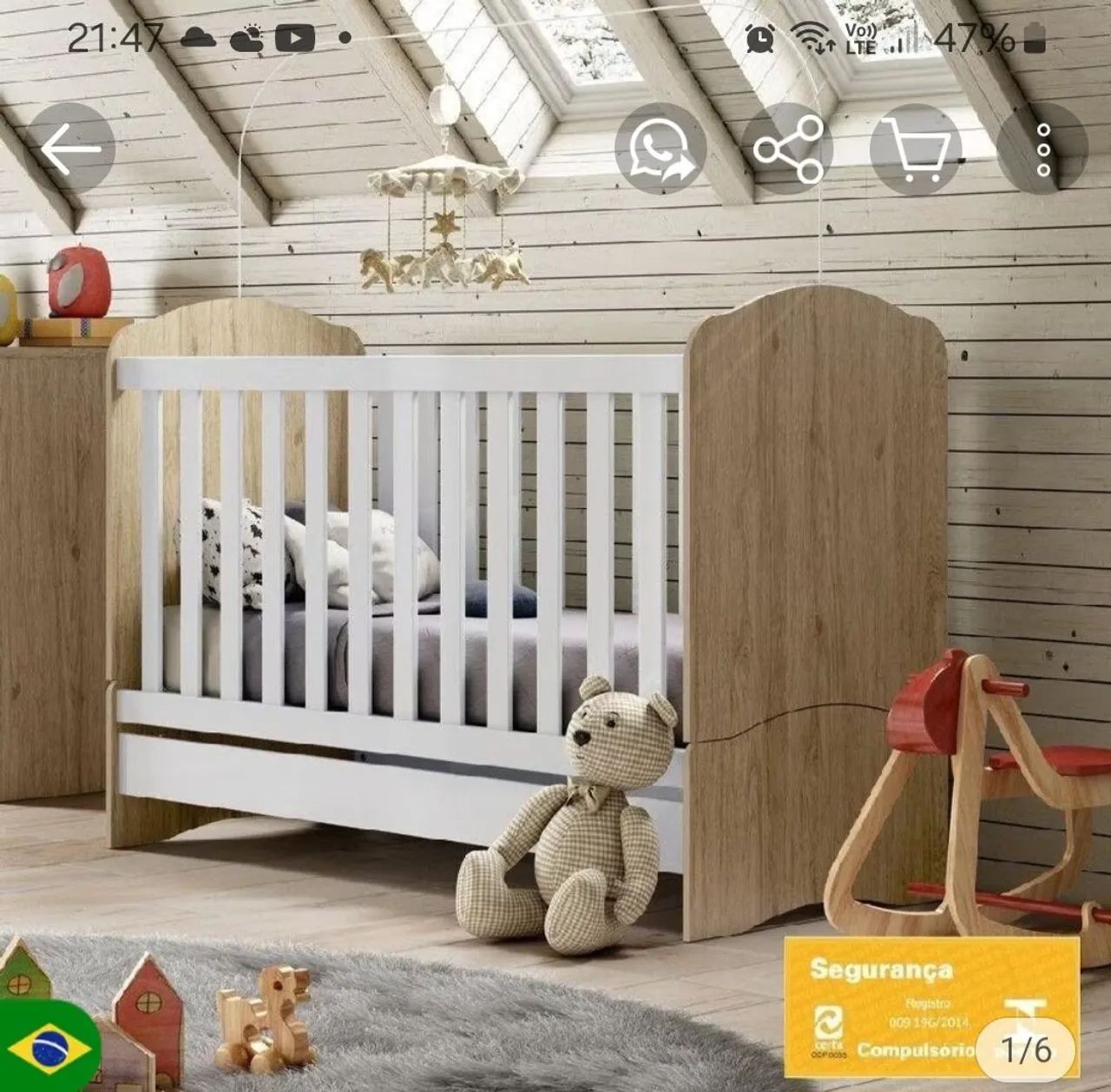 Berço vira cama