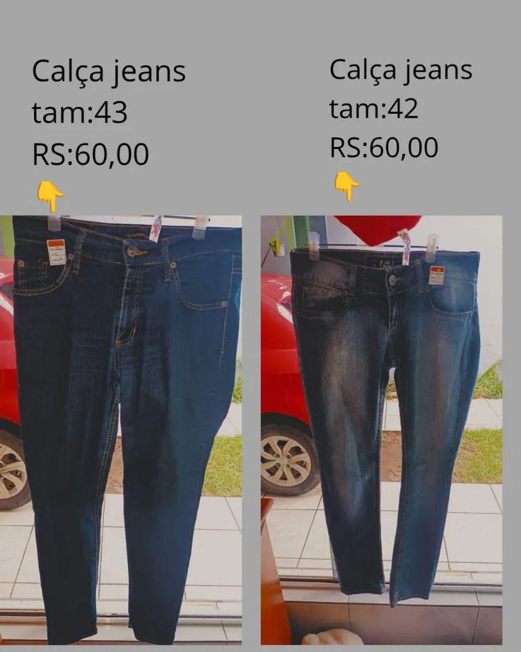 Calças Jeans Tamanhos 42 e 43