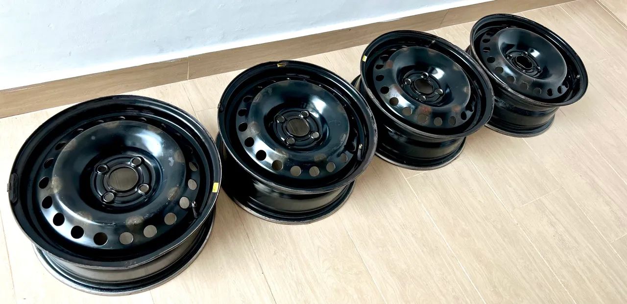 Rodas de Ferro, Aro 15, 4 x 100 - Agile (Chevrolet) - Foto 5