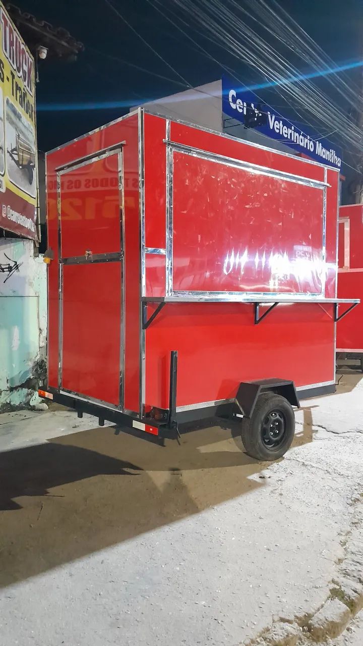 Trailer para Food Truck Vermelho - Foto 5