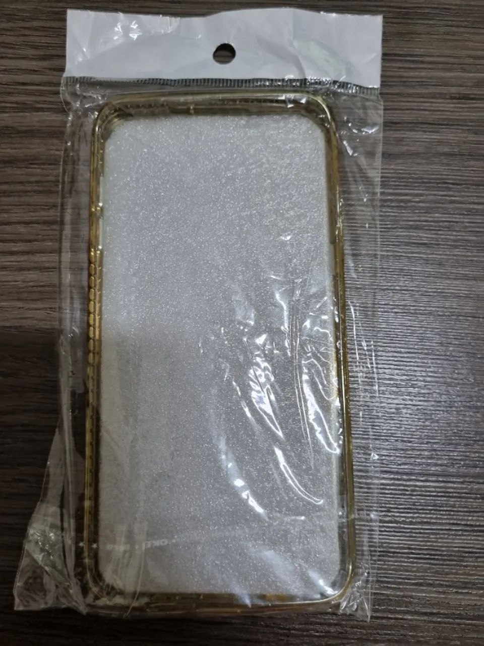 Capinha de silicone com strass para Samsung Galaxy S6 Edge Plus (Dourada)