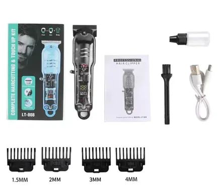 Máquina Para Cortar Cabelo, Barba, Depilação Corporal Sem Fio Com Display Lcd z1312