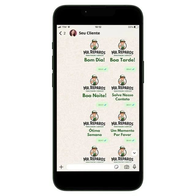 Pack de figurinhas personalizadas com Logo - Foto 2