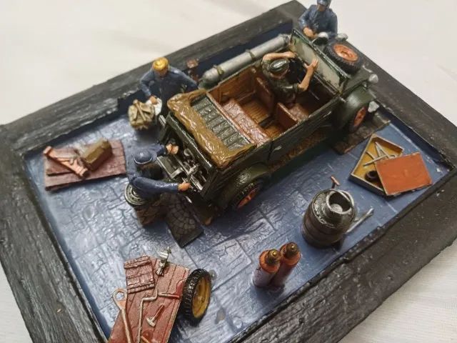 dioramas de garagem alema plastimodelismo - Foto 3