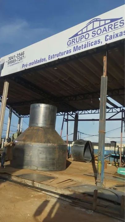 Caixas taças , estruturas metálicas e pré moldados. - Foto 2