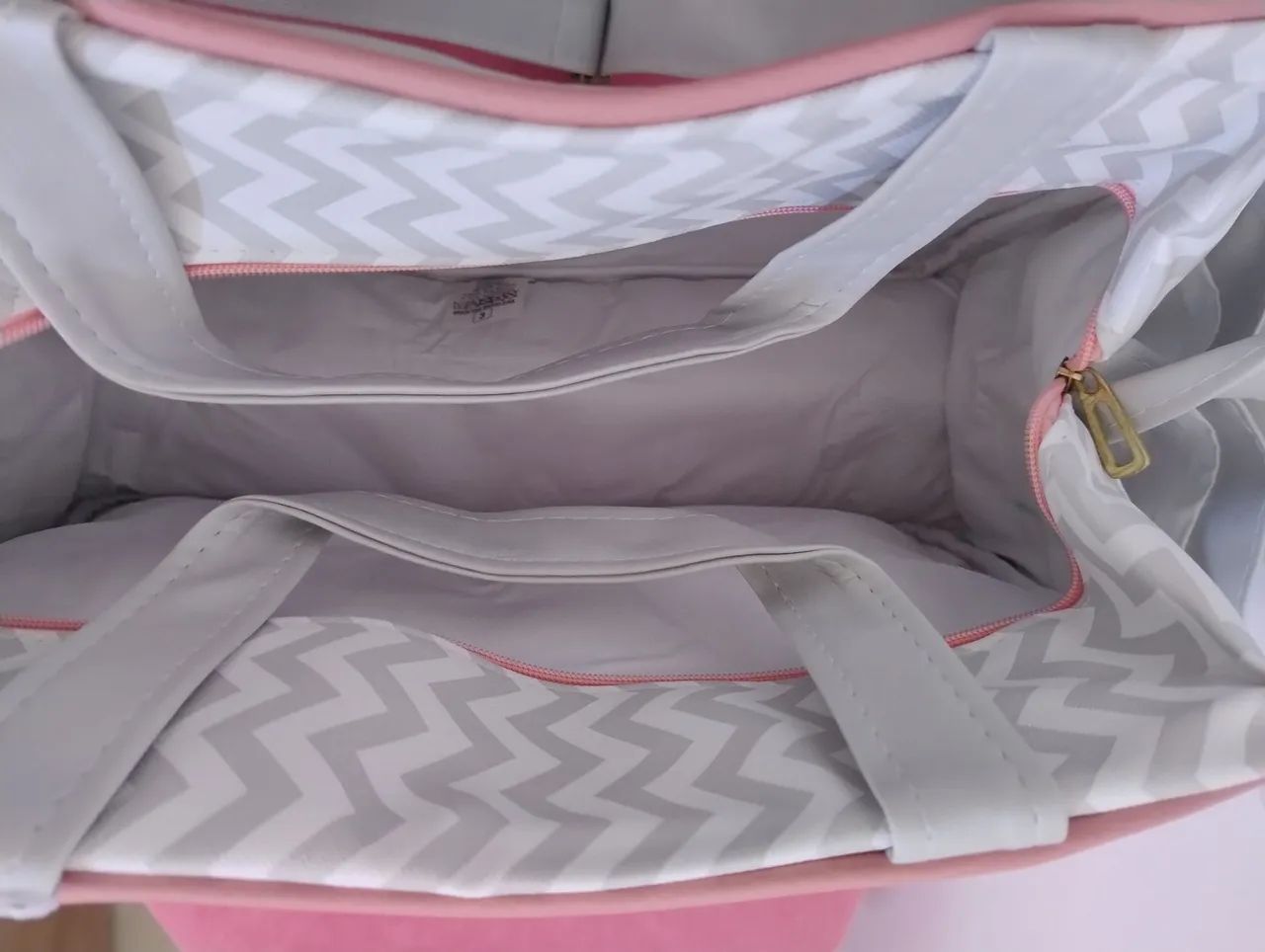 Bolsa Maternidade Fofo Kits Cinza e Rosa - Foto 3