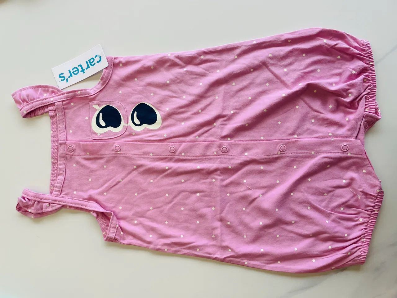 2 Rompers Carters Menina Importado Estampas Diversas PROMOCAO  - Foto 4