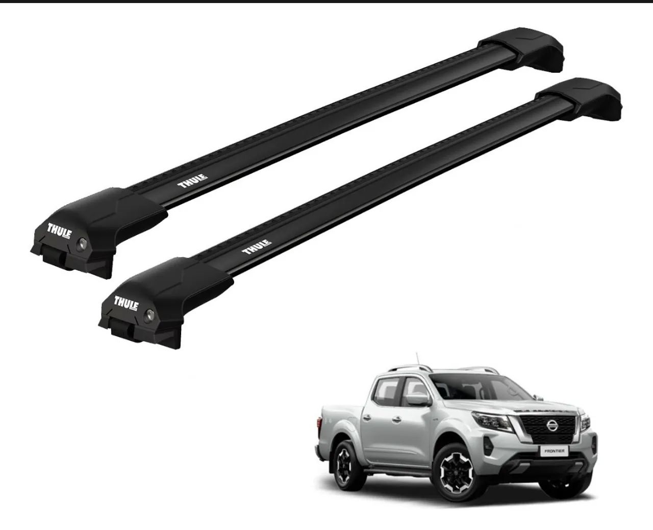 Rack De Teto Thule Wingbar Edge Preto 9582b Nissan Frontier 