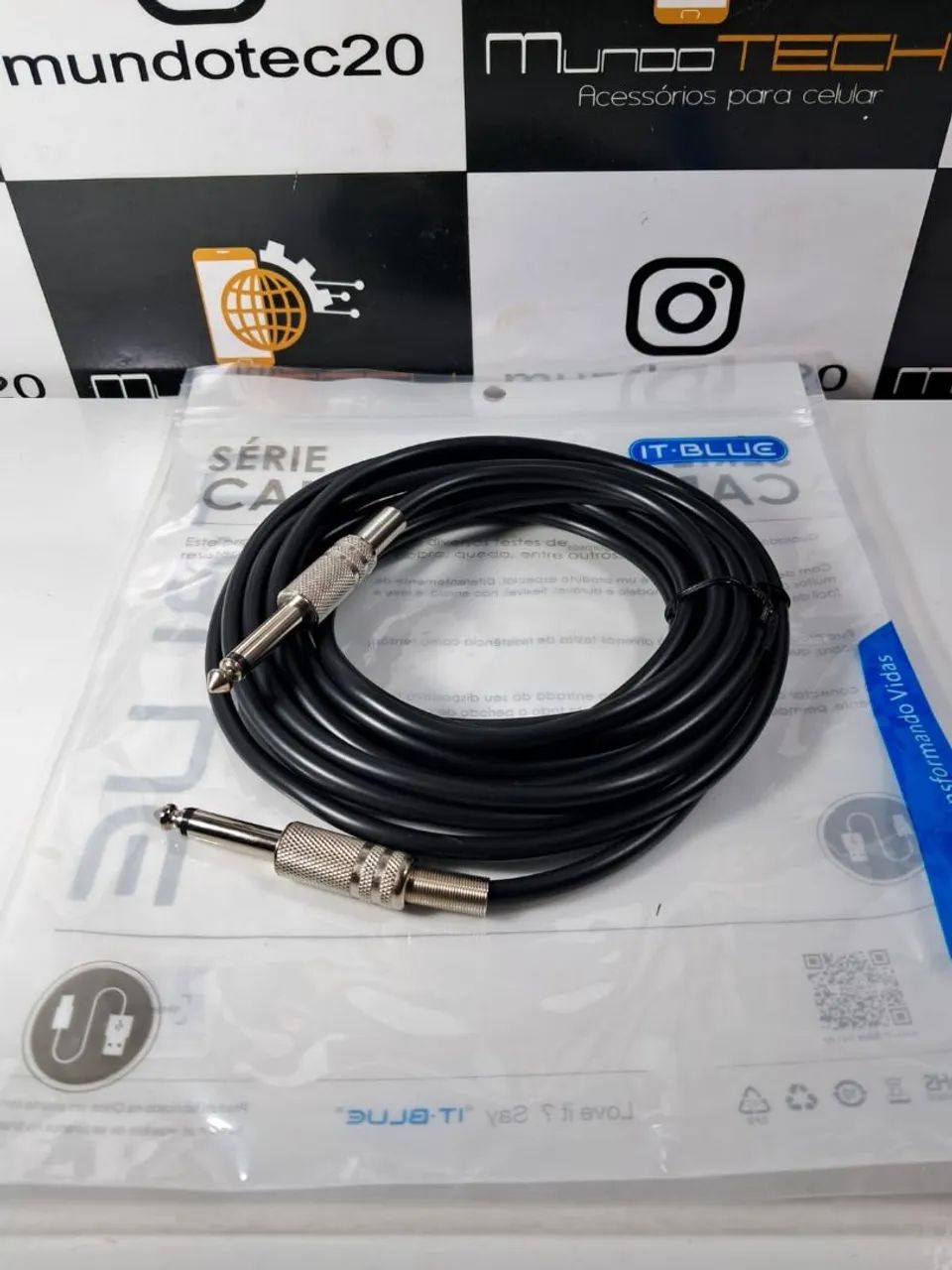 Cabo P10 x P10 IT-BLUE - Qualidade e Conexão!