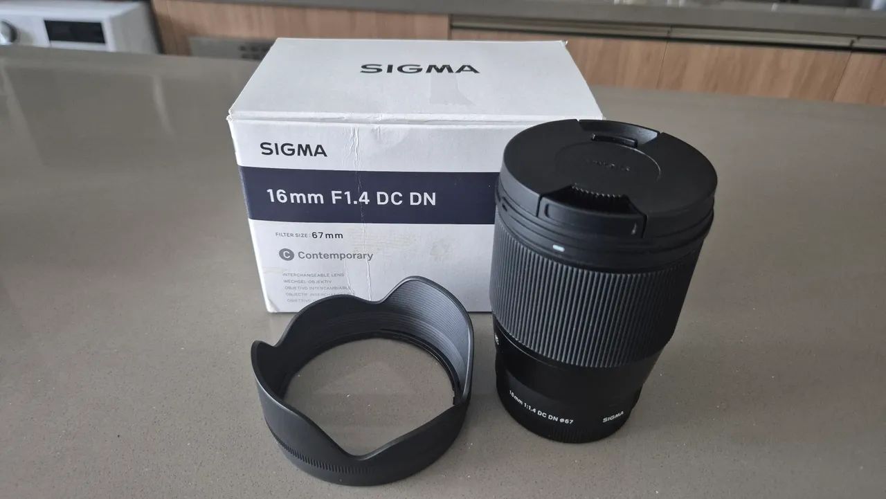 LENTE SIGMA 16MM F/1.4 DC DN CONTEMPORARY PARA SONY E-MOUNT<br