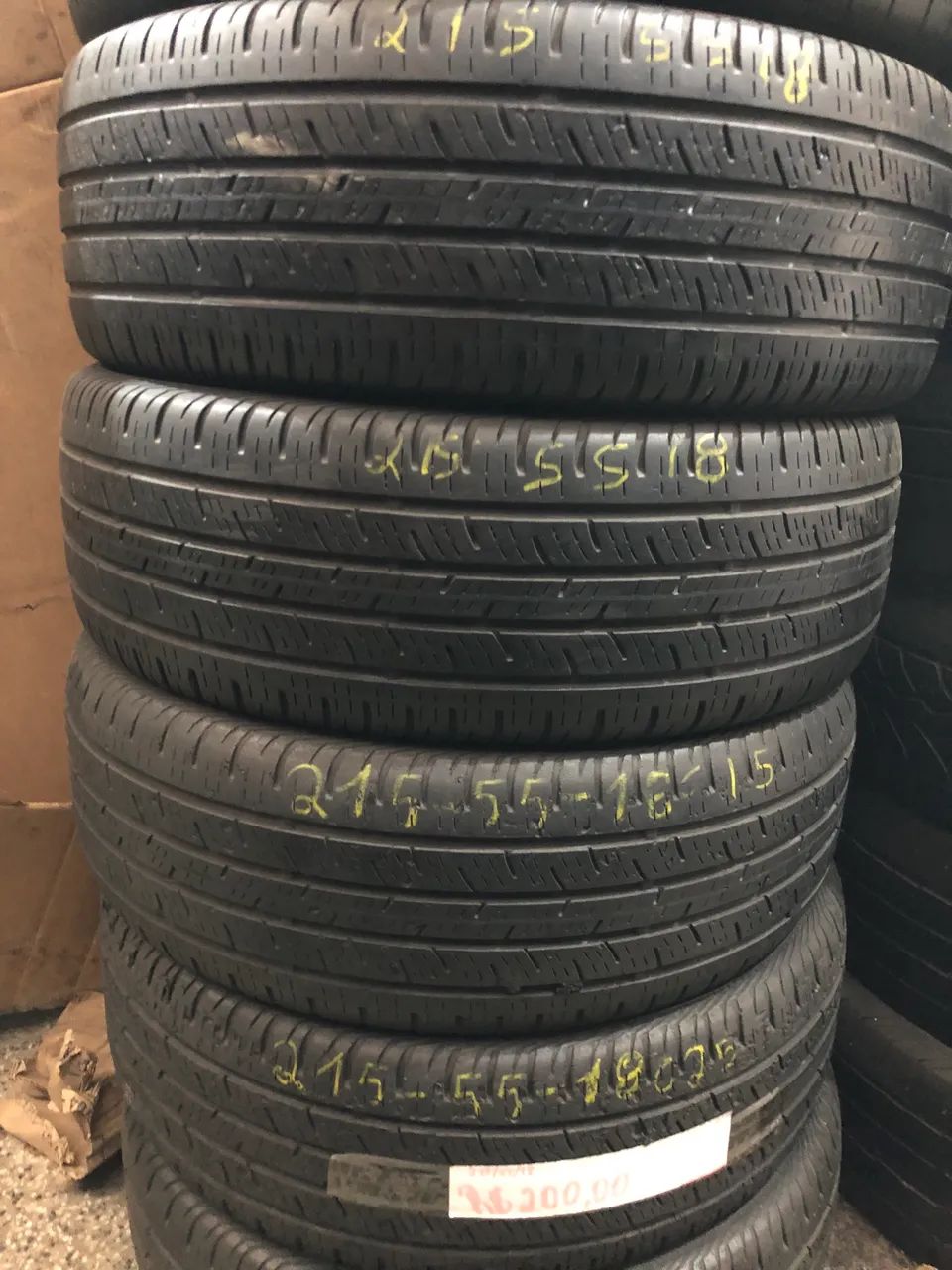 Pneus 215/55/18 continental por 990$ os 4 seminovos instalados  - Foto 5