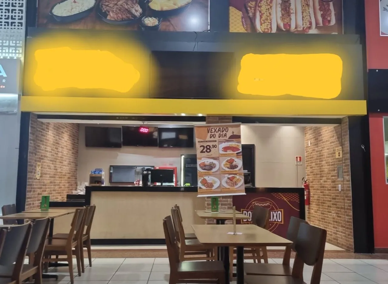 Vendo Restaurante (franquia) Marcas Consolidadas em Ótimo Shopping - Oportunidade