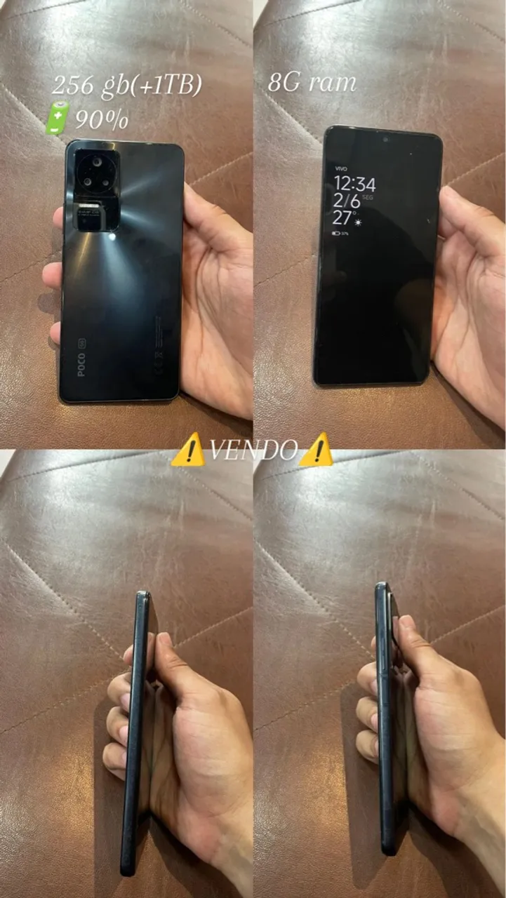 Celular POCO F4 sem marcas de uso