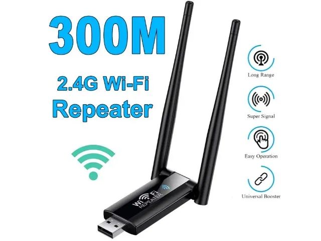 Repetidor sem fio Usb Wifi extensor amplificador de sinal longo alcance COD-AP186   - Foto 2