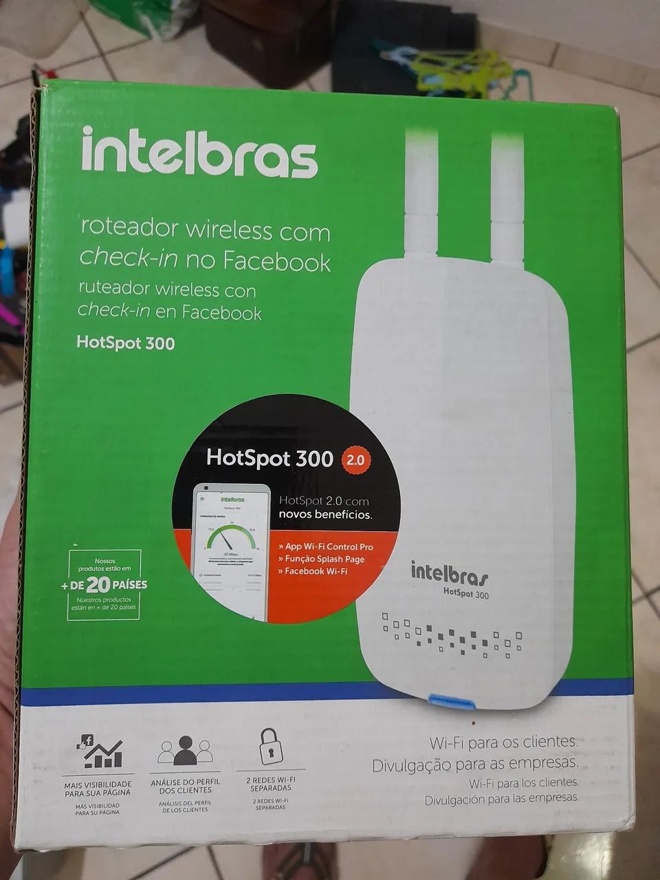 Roteador Intelbras HotSpot 300 com Check-in no Facebook