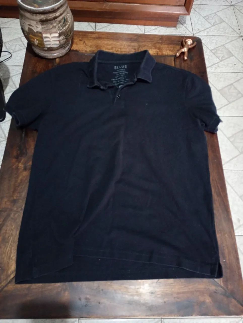 Camisa Polo Ellus - Preto.     G