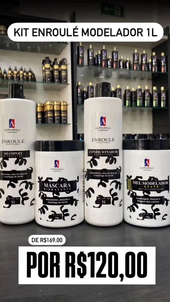Kit Enroulé Modelador 1L - Produtos para cabelo