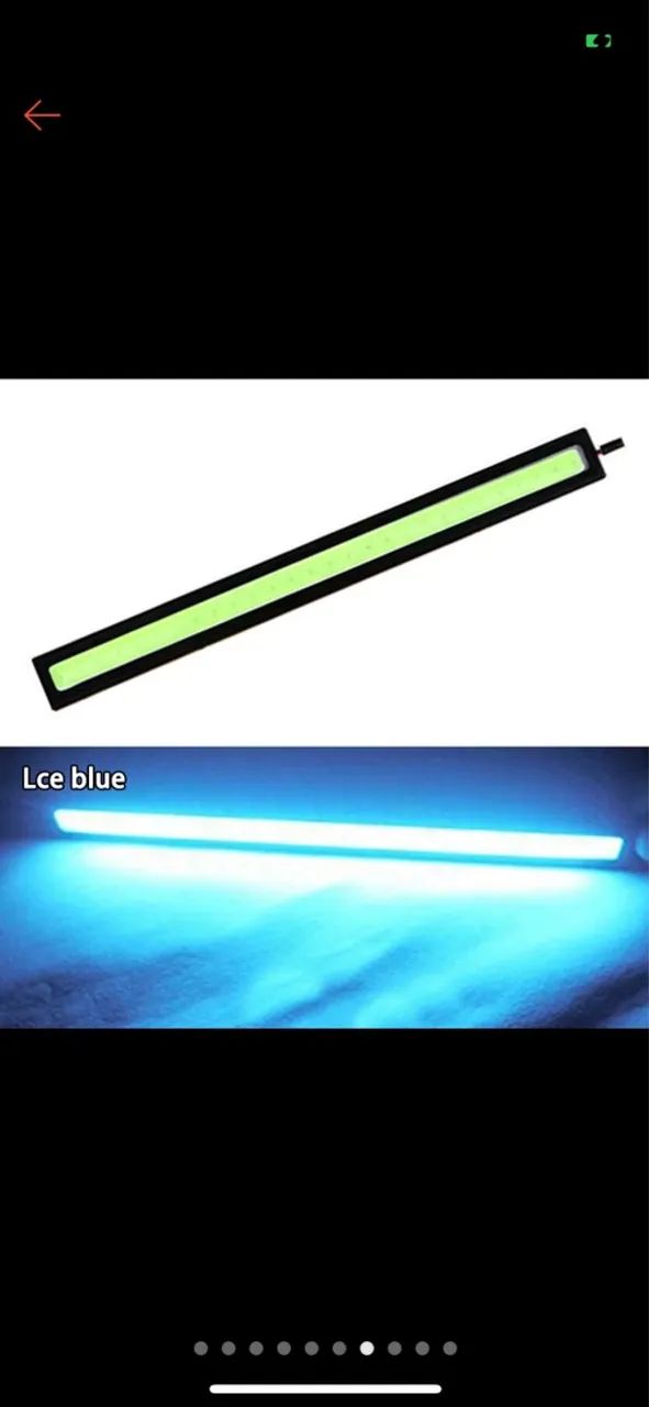 Barra de Led A Prova D?água Farol Auxiliar 12v Branco e Azul Cristal - Foto 5