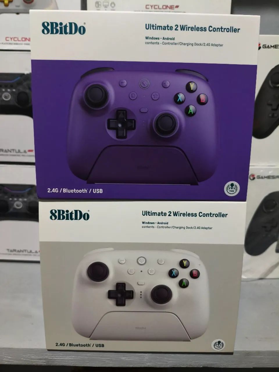 Controle 8bitdo ultimate 2 wireless hall effect para PC Android switch64717210626563125