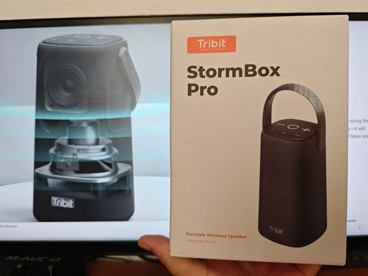 Caixa de Som Bluetooth Tribit StormBox Pro - Som 360 graus