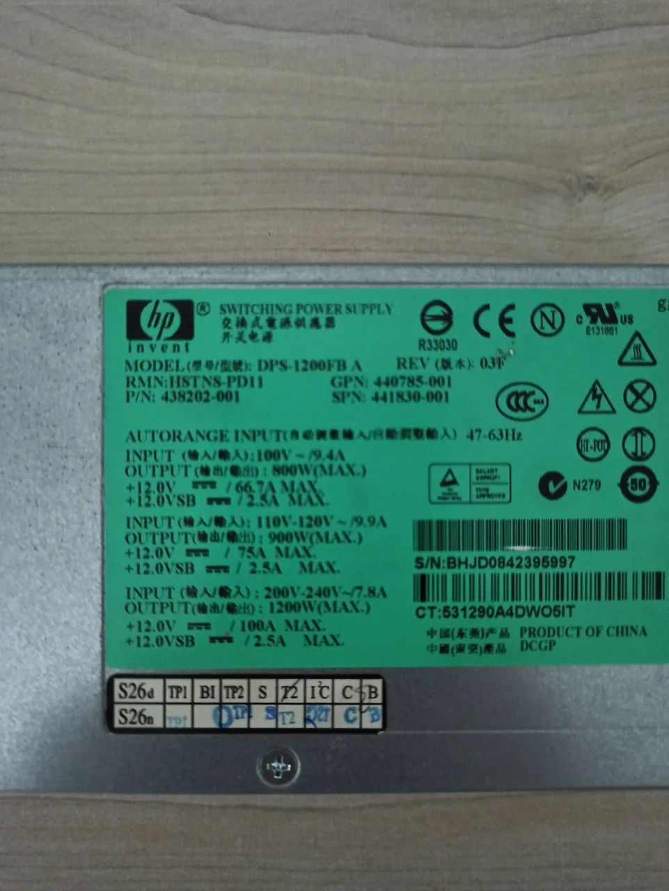 Fonte HP DPS-1200FB A 1200W