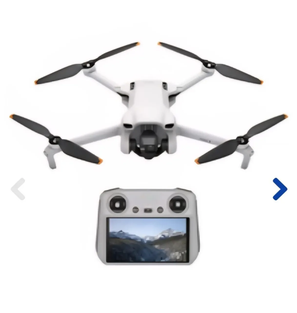 Drone DJI mini 3 kit completo com controle de tela