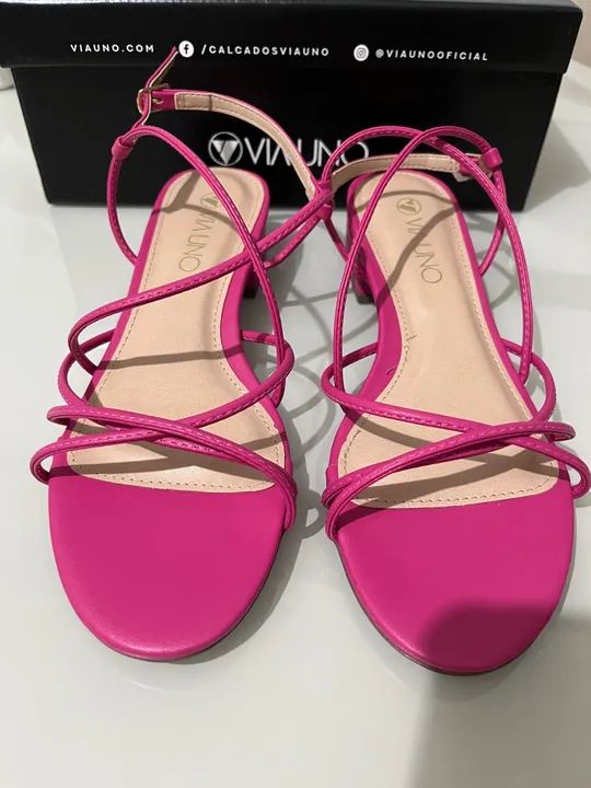 Sandália Via Uno Rosa - Foto 5